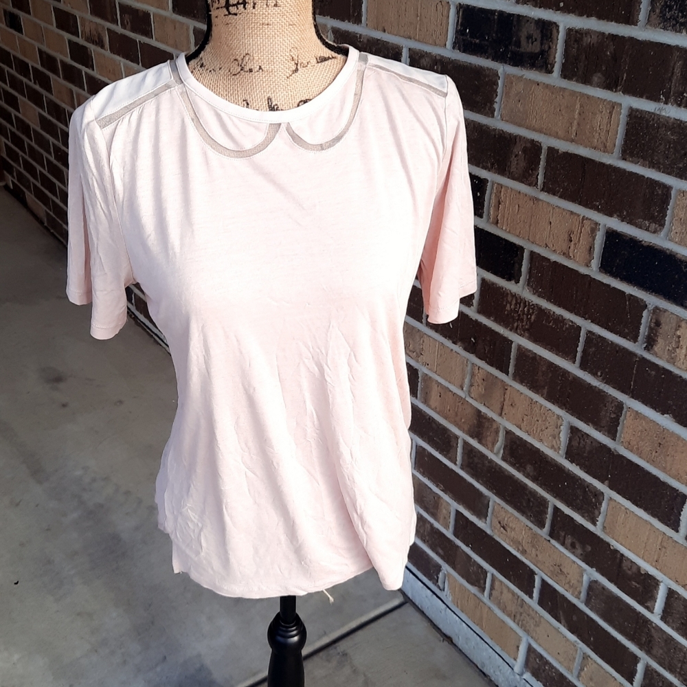 NWOT LOFT Nude Fancy Tee